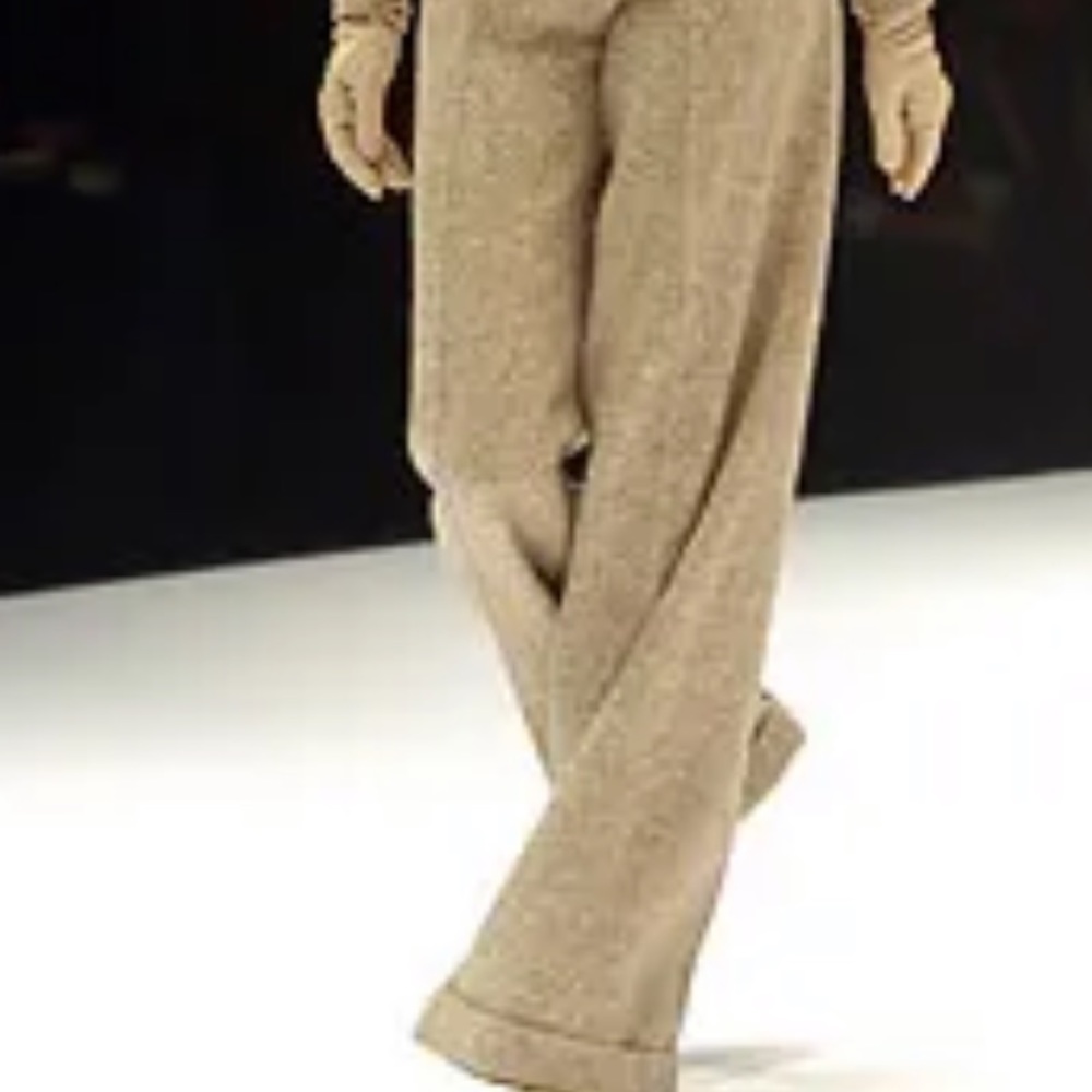 Alexander McQueen wool straight pant with gold 4/6 - Picture 6 of 12